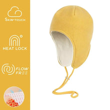 Load image into Gallery viewer, Windproof Sports Skiing Hat Thick Fleece Adjustable Drawstring Warm Fleece Hat Ear-Flap Design Warm Cycling Beanie
