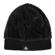 Load image into Gallery viewer, Unisex Fleece Lined Knitted Hat Velvet Windproof Woolen Hat Warm Pullover Hat Autumn Winter