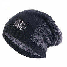 Load image into Gallery viewer, Winter Keepwarm Unisex Dual Color Knitted Velvet Inner Lining Skullcap