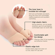Load image into Gallery viewer, Insole Silicone Gel Half s Women men Metatarsal Pads Heels Half Honeycomb Breathable Relief Moisture Wicking Forefoot Pad shoe pads