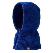 Load image into Gallery viewer, Pullover Snood Thickened Wool Knit Hood Hat Warm with Zipper Neck Warmer Ear Protection One-Piece Design Snow Beanie Cap Unisex