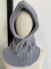 Load image into Gallery viewer, Knitted Balaclava Caps Winter Bonnet Beanies Hat Warm Thick Korean Hooded Caps Retro Outdoor Neck Collar Accessories Knitted Hat