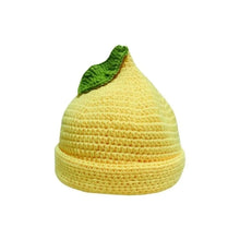 Load image into Gallery viewer, Playful Warm Knitted Fruit Hat Soft Handmade Pineapple Beanie Stretchy Brimless Strawberry Pullover Cap Winter Head Accessory