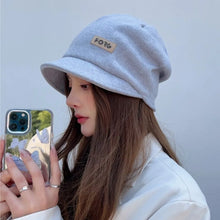 Load image into Gallery viewer, Fashion Casual Wide Brim Caps Thicken Solid Color Warm Hat Windproof Baseball Cap Autumn Winter