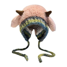 Load image into Gallery viewer, New Fur Deer Warm Knitted Hat Windproof Deer Antler Storage Hat Ear Protection 2 In 1 Ear Flap Hat Winter