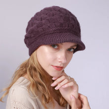 Load image into Gallery viewer, Fried Dough Twists Knit Hat Plush Thickened Warm Wool Hat Suitable for outdoor wind protection in autumn and winter