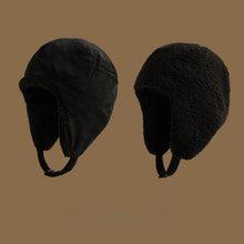 Load image into Gallery viewer, Men's and women's thick wool hats for autumn and winter outdoor warmth, windproof and warm hats, double-sided can be worn