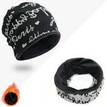 Load image into Gallery viewer, Fashion Soft Scarf Warm Hat Keep Warm Thickened Winter Knitted Hat Fleece Lined Windproof Cover Head Cap for Women