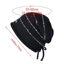 Load image into Gallery viewer, Casual Warm Winter Knitted Hat Soft Thickened Bonnet Short Brim Windproof Beanies Outdoor