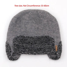 Load image into Gallery viewer, New Windproof Knitted Hat Coldproof Warm Pullover Cap Crochet Cap Unisex