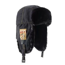 Load image into Gallery viewer, Fashion Thick Bomber Hat with Ear Flaps Waterproof Winter Hat Faux Fur Keep Warm Russian Cap Female