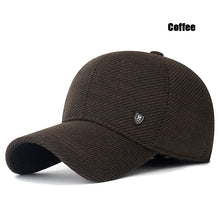 Load image into Gallery viewer, Mens Winter Baseball Cap with Ear Flaps, Baseball Winter Hats with Ear Flaps for Men Outdoor Walk Running Adjustable Size
