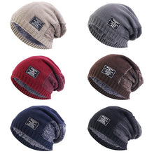 Load image into Gallery viewer, Winter Keepwarm Unisex Dual Color Knitted Velvet Inner Lining Skullcap