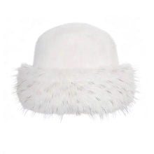 Load image into Gallery viewer, New Fluffy Fur Bucket Hat for Women Fisherman Hat Warm Women's Winter Hat Thicken Cold Snowy Day Panama Cap Chrismas Gifts