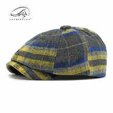 Load image into Gallery viewer, Autumn Winter Men's Newsboy Hat Wool Blend Male Beret Men And Women England Gatsby Retro Hat Driver Flat Cap