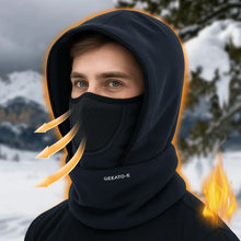 Load image into Gallery viewer, Waterproof Polar Fleece Balaclava Hat Cycling Skiing Thermal Face Cover for Cold Weather Face Neck Warmer Beanie Cap