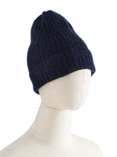 Load image into Gallery viewer, s Women 35% Cashmere Knit Ribbed Beanie Caps Solid Color Winter Autumn Warm Hat Men Wool Blends Unisex Natural Guaranteed