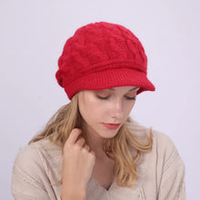 Load image into Gallery viewer, Fried Dough Twists Knit Hat Plush Thickened Warm Wool Hat Suitable for outdoor wind protection in autumn and winter