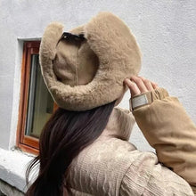 Load image into Gallery viewer, Fashion Thick Bomber Hat with Ear Flaps Waterproof Winter Hat Faux Fur Keep Warm Russian Cap Female
