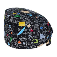 Load image into Gallery viewer, Unisex Cartoon Printing Scrub Cap Adjustable Buckle Print Design Nursing Cap Pure Breathable Soft Lab Scrub Hat Operating Room