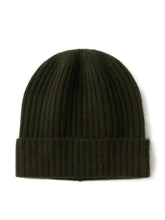 Load image into Gallery viewer, s Women 35% Cashmere Knit Ribbed Beanie Caps Solid Color Winter Autumn Warm Hat Men Wool Blends Unisex Natural Guaranteed