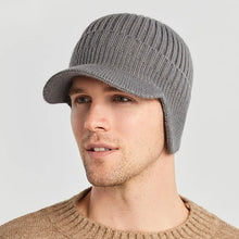 Load image into Gallery viewer, GTUBIKE New Winter Men Hat Outdoor Ear Protection Warm Thick Bicycle Knitted Cap Scarf Windproof Visors Baseball Cap Male