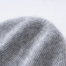Load image into Gallery viewer, 100% Cashmere Hat For Women Men Outdoor 2-Layer Thickened Warm Winter Hats Solid Caps Knit Seamless Beanie Hat Unisex
