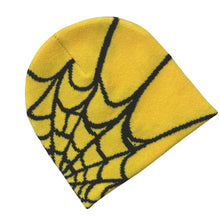 Load image into Gallery viewer, Unisex Spider Web Printed Knit Hat, Warm Outdoor Pullover Hat Personality Beanie Hat