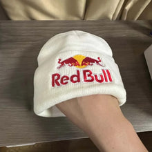 Load image into Gallery viewer, Embroidered Red Bull Knitted hat Beanie Winter Hat Unisex Warm Cap for Men And Women Red Bull Unclimbed Urine Hat