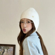 Load image into Gallery viewer, Fashion Woolen Crochet Keep Warm Knitted Hat Solid Color Windproof Beanies Cap Soft Coldproof Pullover Cap For Women Girls