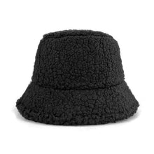 Load image into Gallery viewer, Unisex Bucket Hat Graffiti Solid Women Men Fishing Fisherman Autumn Winter Lamb Wool Outdoor Warm Cap