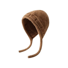 Load image into Gallery viewer, Women's Fashion Warm Strap Knit Hat Soft Thick Beanie Hat Binding Knitted Classic Earmuff Hat Snow Outdoor