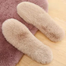 Load image into Gallery viewer, Warm Imitation Rabbit Fur Insoles Winter Warm Plush Men Women Insoles Soft Thick Winter Warm Insole Men's and Women's Insole