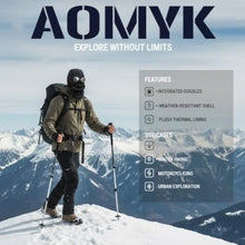 Load image into Gallery viewer, Fashion Detachable Mask Winter Thermal Hat Full Face with Glasses Bomber Hats 4 in 1 Anti-Fog Beanies Outdoor Skiing Accessories