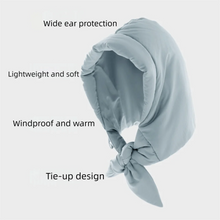 Load image into Gallery viewer, Cold Proof Thickened Winter Headscarf Water-repellent Windproof Warm Hood Puff Design Tie Hood Down Cotton Scarf Street Wear