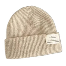 Load image into Gallery viewer, Casual Solid Color Winter Knitted Hat Thick Warm Windproof Beanie Cap Ear Protection Soft Crochet Bonnet Hat