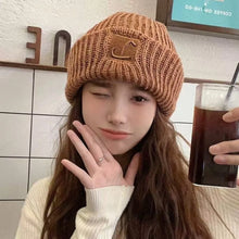 Load image into Gallery viewer, Winter Warm Knitted Beanies Windproof Solid Color Knitted Cap Unisex Ear Warmer Cap Men