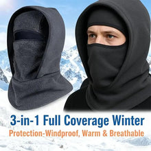Load image into Gallery viewer, Fashion 3-in-1 Design Balaclava Windproof Neck Warmer Hood Full Face Ski Mask Caps For Women Man