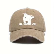 Load image into Gallery viewer, Cute dog print adjustable baseball cap for men and women, daily casual wear, outdoor travel, sun shading duckbill cap