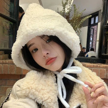 Load image into Gallery viewer, Fashion Solid Color Hat Anti-cold Fluffy Beanie Cap Soft Warm Winter Hat Winter Season