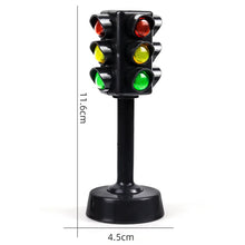 Load image into Gallery viewer, Simulated Two-Sided Traffic Lights Road Sign Lamp Crosswalk Signals with Base Early Learning Toys for Boys & Girls