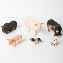 Load image into Gallery viewer, Simulated wild boar Pig Model Farm Animal Pig Family Set Figurines Action Figure Educational Toys for kids Home Decor