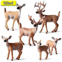 Load image into Gallery viewer, Simulation Forest Deer Figurines Moose,Elk,reindeer,Alpaca,Sika deer Action Figures Animal Model Decoration Cake Toppers Toys