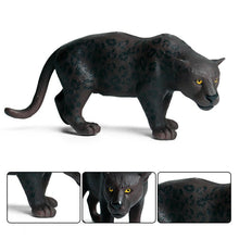 Load image into Gallery viewer, 6pcs /set Simulation Mini Baby Black Leopard figurine Cheetah figure Animal Model Home Decor Miniature Garden Decoration Accessories Toys