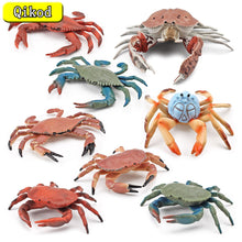 Load image into Gallery viewer, Simulation Sea Life Crab Ocean Animals Calappa lophos Model Figurines ornament PVC Action Figure children Collection Toy Gifts
