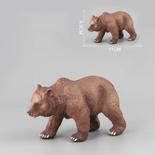 Load image into Gallery viewer, Simulation of wild animal model bear toy children baby brown bear fun toy figure home decorations collection enthusiasts
