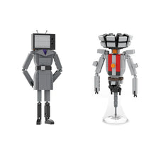 Load image into Gallery viewer, Skibidi Toilet Mecha Titan TV Man & TV Woman Building Blocks Toys Suit for Children’s Christmas Gifts