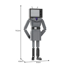 Load image into Gallery viewer, Skibidi Toilet Mecha Titan TV Man & TV Woman Building Blocks Toys Suit for Children’s Christmas Gifts