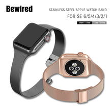 Load image into Gallery viewer, Slim Watch Band for Apple Watch SE 6/5/4 40MM 44MM Metal Bracelet Loop Strap for iWatch Series 3/2/1 38MM 40MM Wrist Watchband
