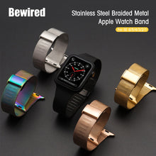 Load image into Gallery viewer, Slim Watch Band for Apple Watch SE 6/5/4 40MM 44MM Metal Bracelet Loop Strap for iWatch Series 3/2/1 38MM 40MM Wrist Watchband